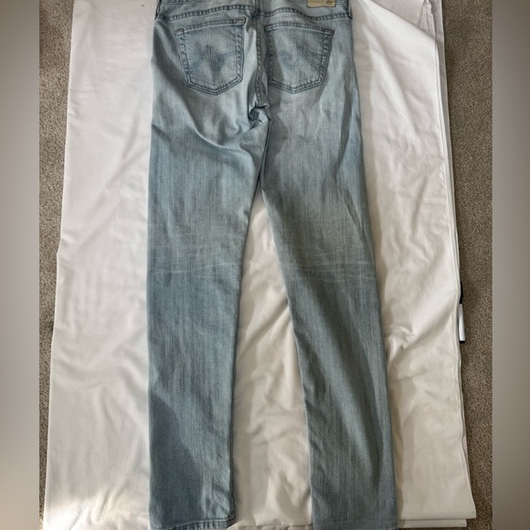 AG Adriano Goldschmied Nikki Slim Jeans 25R Light Wash Relaxed Skinny USA - Picture 11 of 13